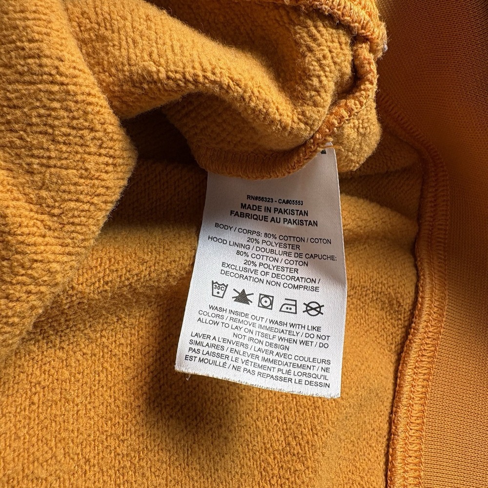 Nike Center Swoosh Hoodie Mens Size XL Mustard Yellow Rare Travis Scott Style - Picture 3 of 8